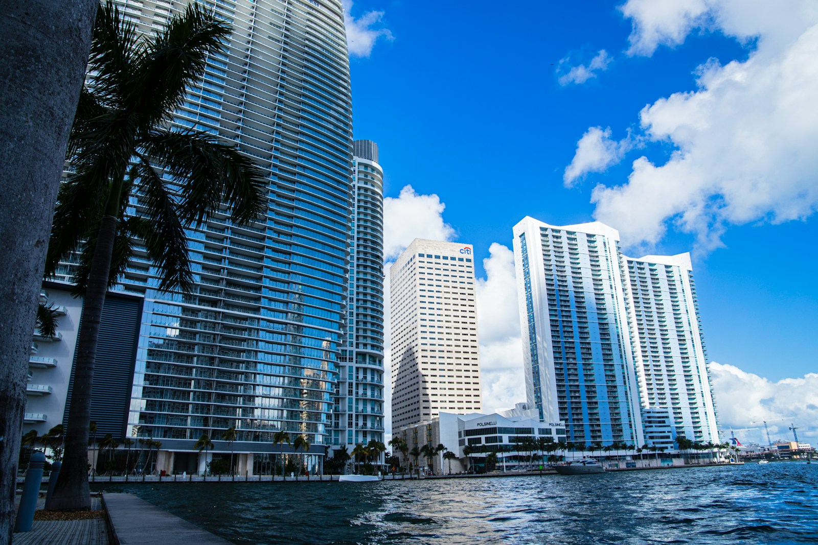 Miami skyline by the water hero photo